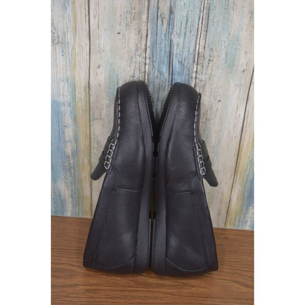 Rockport Works RK600 Women's 9 W Black Leather Safety Toe Loafers Slip Resistant - Picture 8 of 11